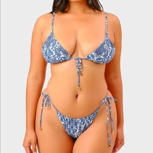 BNWT Blackbough bikini liv tie top and bottom paisley haze